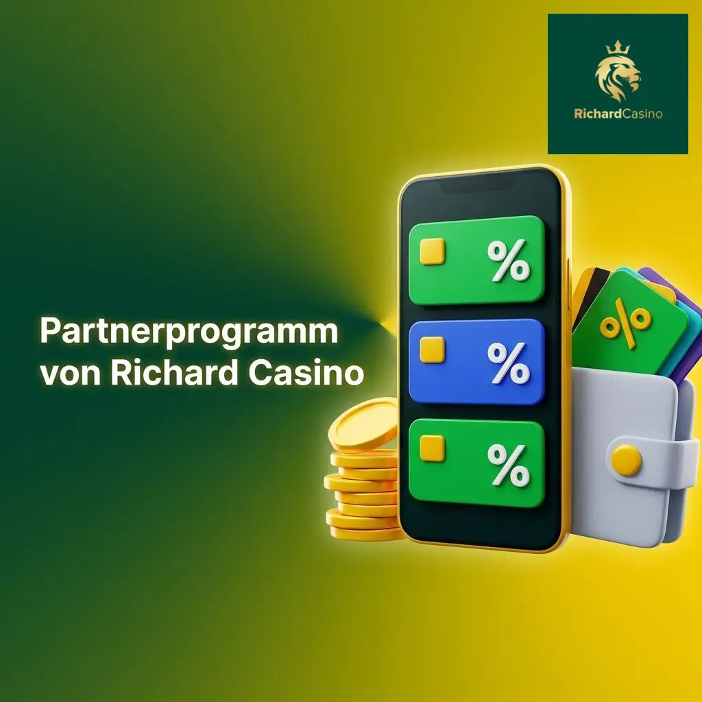 Partnerprogramm von Richard Casino – Affiliates verdienen Provisionen durch Revenue Share auf Spielerverluste